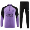 Paris Saint-Germain Purple Version Sweat d'Entraînement Quarter-Zip 2023-24 Pour Homme